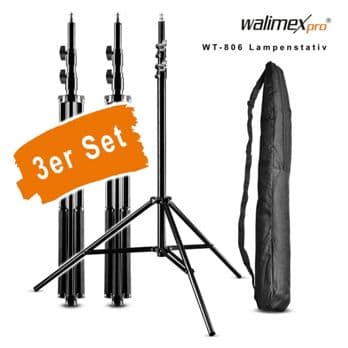 Foto: walimex WT-806 Lampenstativ 256cm                    3er Set